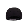 Black Hat with Hook/Loop Patch Panel Back Image on white background
