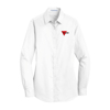 White Port Authority Ladies SuperPro Twill Shirt Product Image on white background