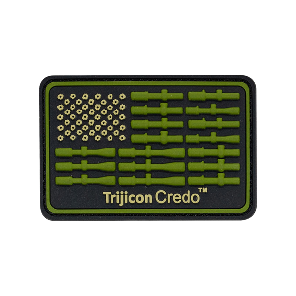 Trijicon Credo Flag PVC Patch Product Image on white background