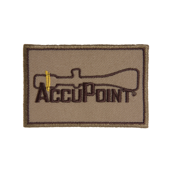 Khaki Trijicon AccuPoint Canvas Patch Product Image on white background