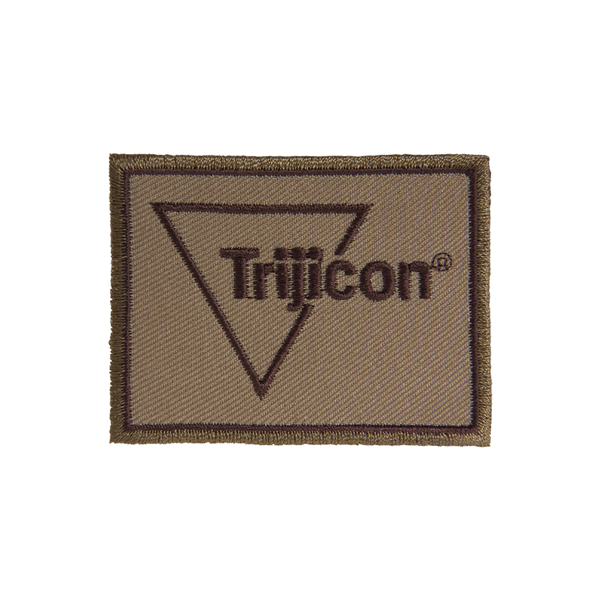 Khaki Trijicon Logo Canvas Patch Product Image on white background