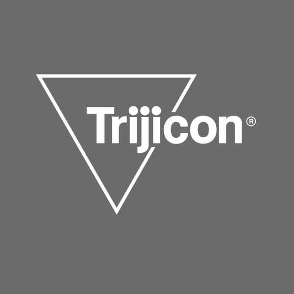 Small Trijicon Logo Decal - White Vinyl 