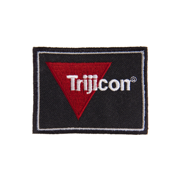 Trijicon Black/Red/White Canvas Patch Product Image on white background