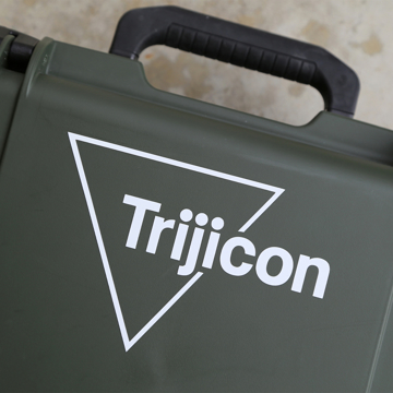 Trijicon Logo Decal - White Vinyl product Image on white background