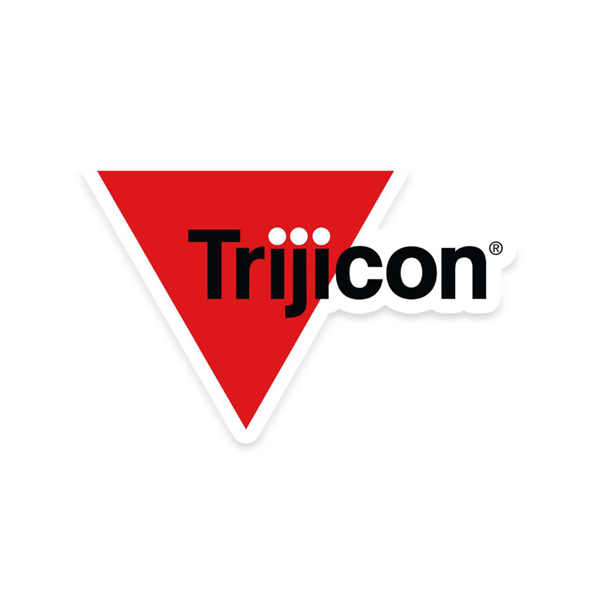 3 Color Trijicon Logo Sticker Product Image on white background