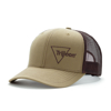 Image of a Brown/Tan Hat with a Trijicon logo on it