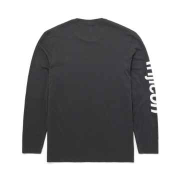 Trijicon Charcoal Long Sleeve. Trijicon logo printed on the left chest. Trijicon text down the sleeve