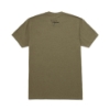 Military Green tee with service rifle and trijicon logo on back in black print