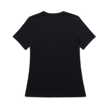 Soft Black Tee with topographical design on the front