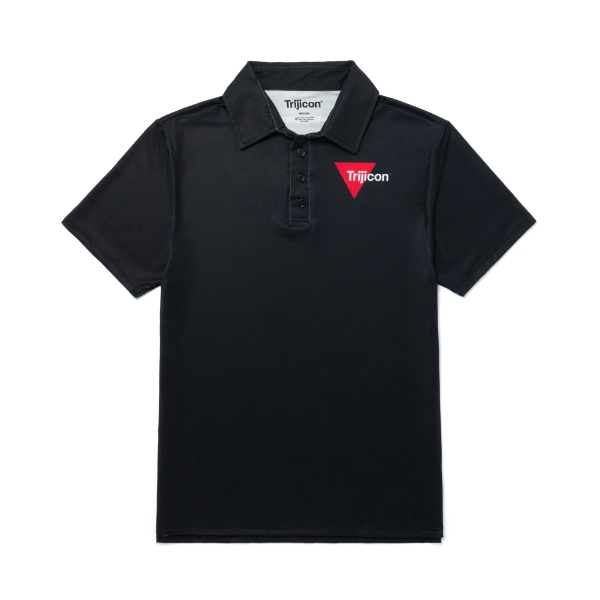 Black Trijicon Elite Polo Front Image on white background