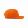 Side profile of Trijicon Blaze Orange Hat highlighting the smooth orange panels and flat brim