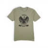 Olive t‑shirt with eagle graphic holding a rifle and “Made in the USA” banner