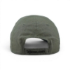 Back of green hat with adjustable strap and Trijicon.com branding