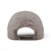 Back of khaki hat with adjustable strap and Trijicon.com branding