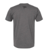 Back view of Stone Grey Trijicon Wordmark Tee with black Trijicon triangle logo below the collar