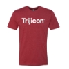 Front view of cardinal Trijicon Wordmark Tee with white Trijicon logo