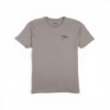 Front view of heather heavy metal Trijicon Tactical Wolverine Tee with left chest Trijicon logo