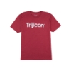 Front view of cardinal Trijicon Wordmark Tee with white Trijicon logo