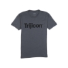 Front view of Stone Grey Trijicon Wordmark Tee with black Trijicon logo