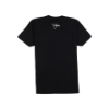 Back view of black Trijicon Wordmark Tee with white Trijicon triangle logo below the collar