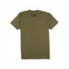 Back view of military green Trijicon Wordmark Tee with black Trijicon triangle logo below the collar