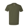 Back view of military green Trijicon Elk Tee with Trijicon triangle logo below the collar