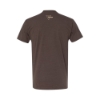 Back view of espresso Trijicon Elk Tee with Trijicon triangle logo below the collar